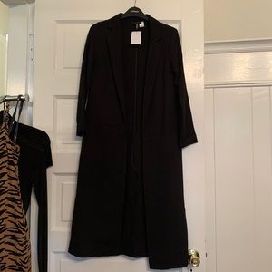 H&M light weight black coat nwt